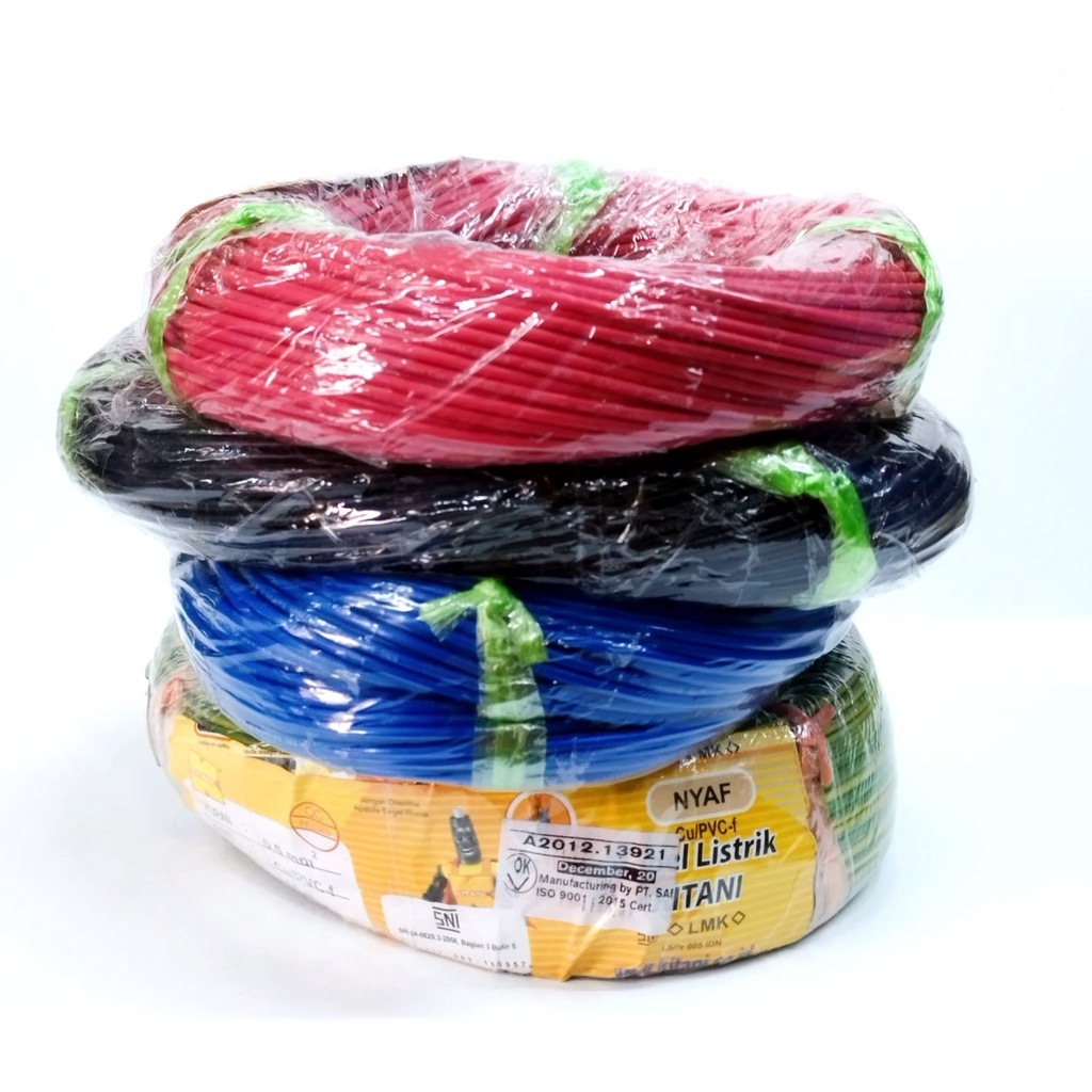 Kabel Listrik NYAF 0,5mm KITANI Rol 50m Tembaga SNI