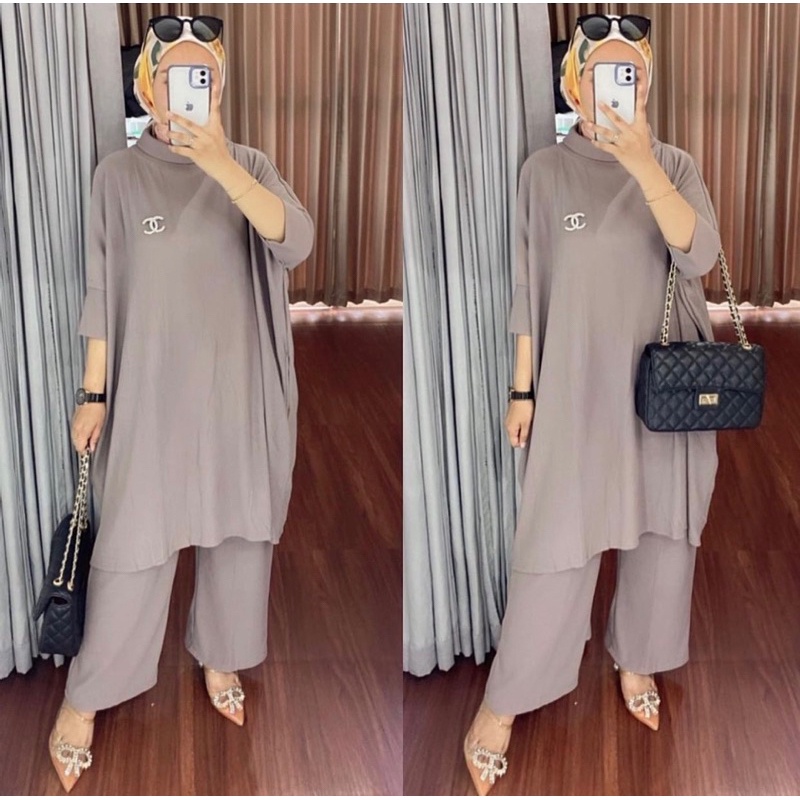 SETELAN WANITA KEKINIAN BTW  RAJUT KNIT  RAJUT MODEL KALONG BATWING KEREN ORIGINAL PREMIUM MURAH