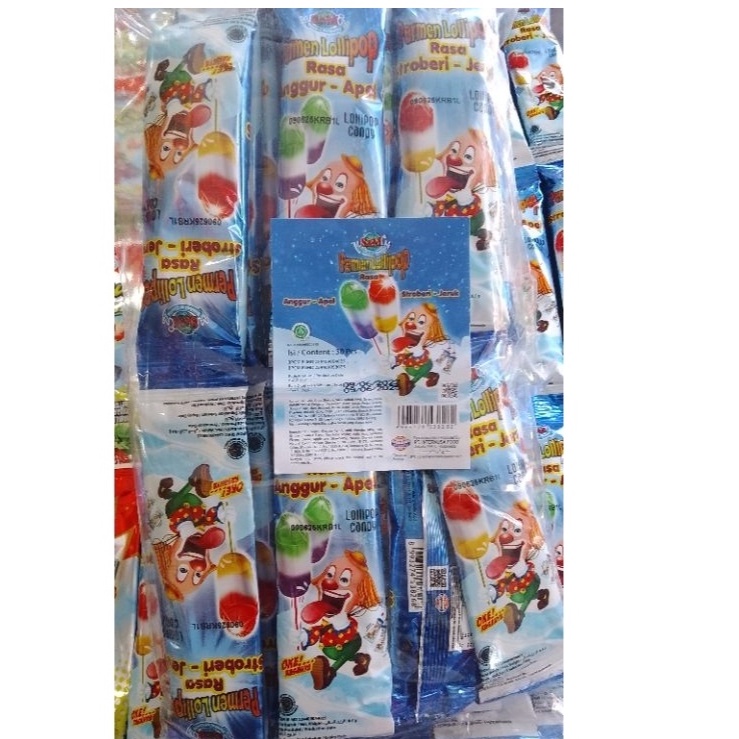 

LOLLIPOP CANDY Permen Lollipop 1 Pack Isi 3 Renceng ORIGINAL