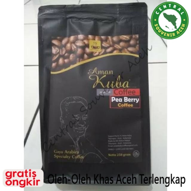 

Aman Kuba Coffee - Pea Berry Coffee - 250gr - Kopi Gayo - Arabica Kopi