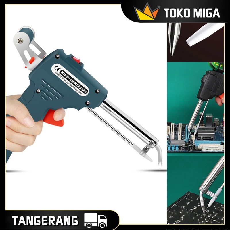 0.5-1.2MM 60 W Solder Iron Automatic Tin Gun Awet Mesin Las Kecil Solder Timah Dapat Dilepas Otomati