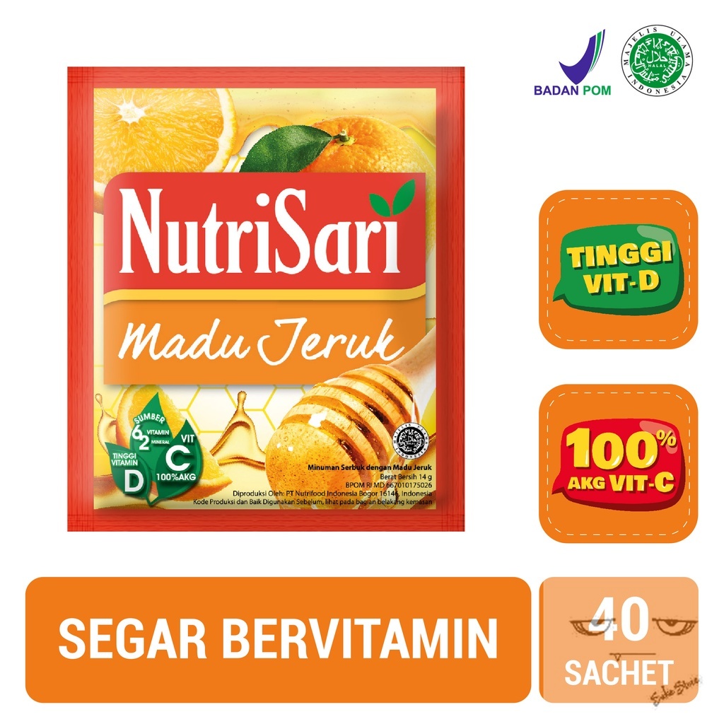 

NutriSari Madu Jeruk 40 Sachet - Minuman Buah Vitamin C