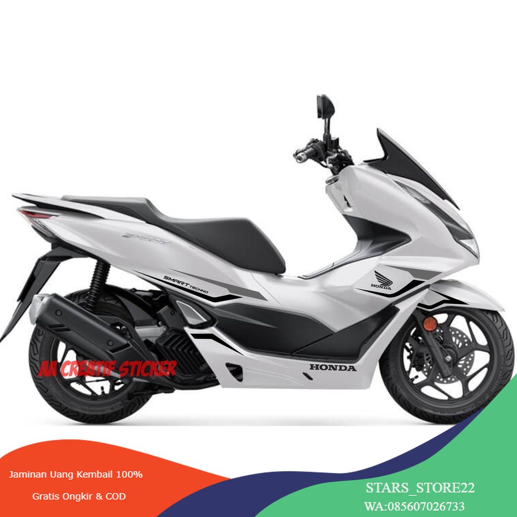 STRIPING CUTTING STIKER HONDA PCX 160 PCX 150 DESAIN 2023 SPORTY 2020 2021 2022 grey