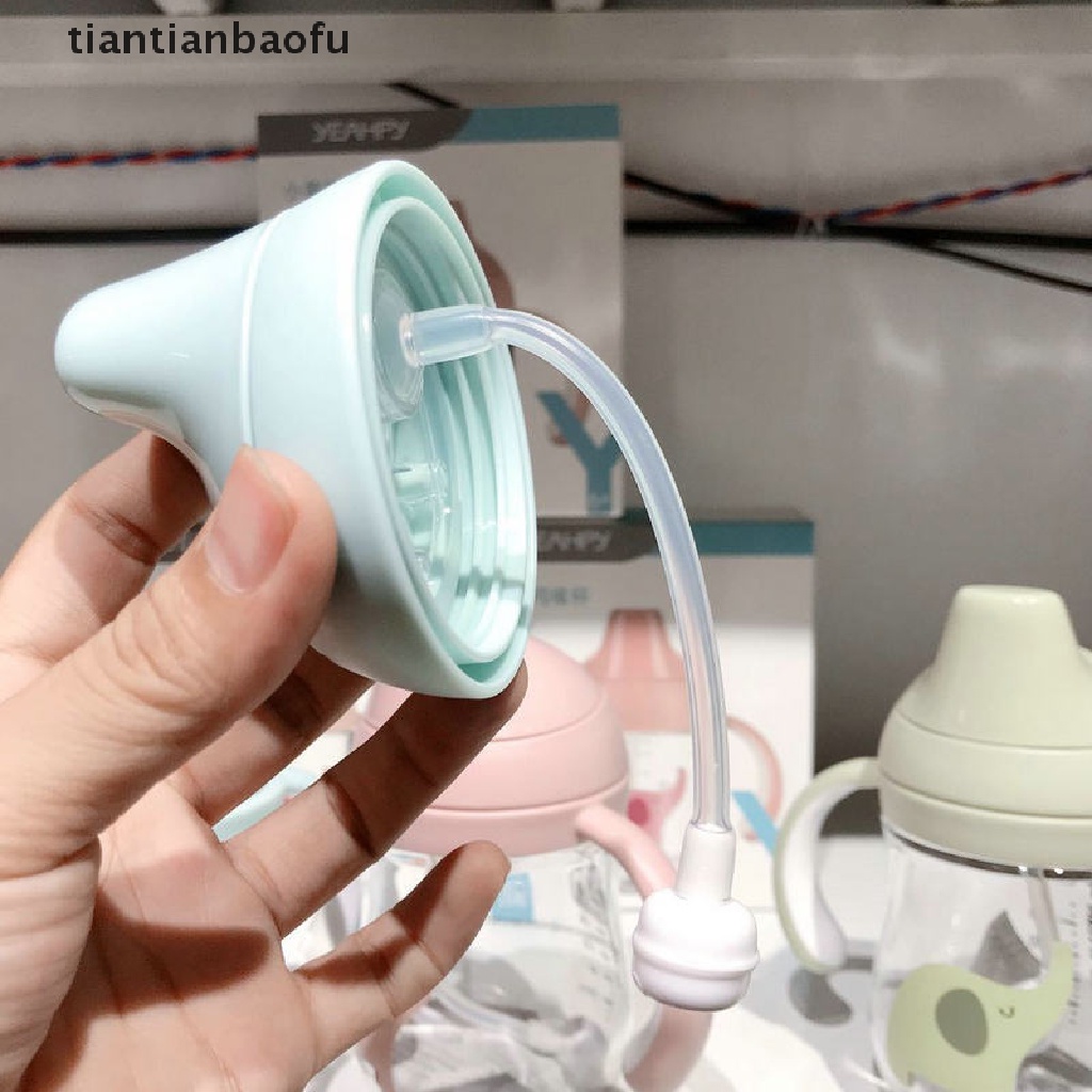 [tiantianbaofu] Aksesoris Makan Bayi Anak Cangkir Air Sedotan Silikon Cair Sippy Aksesoris Botol Minum Butik