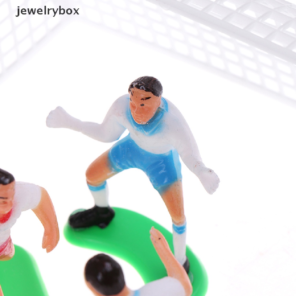 [jewelrybox] 8pcs/set Bola Football Cake Topper Player Dekorasi Kue Ulang Tahun Model Butik