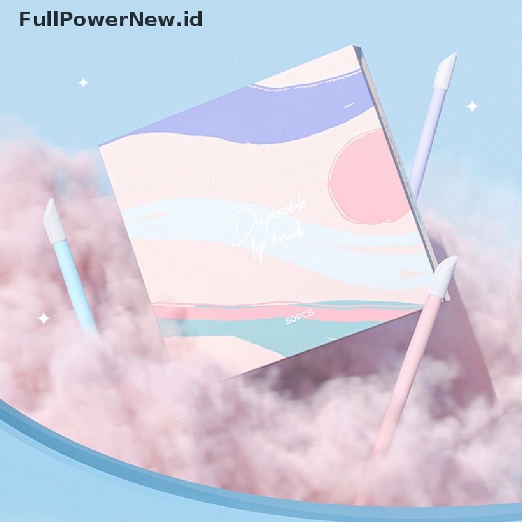 Power 50pcs Sikat Bibir Sekali Pakai Makeup Bulu Mata Brushes Lip Aplicator ID