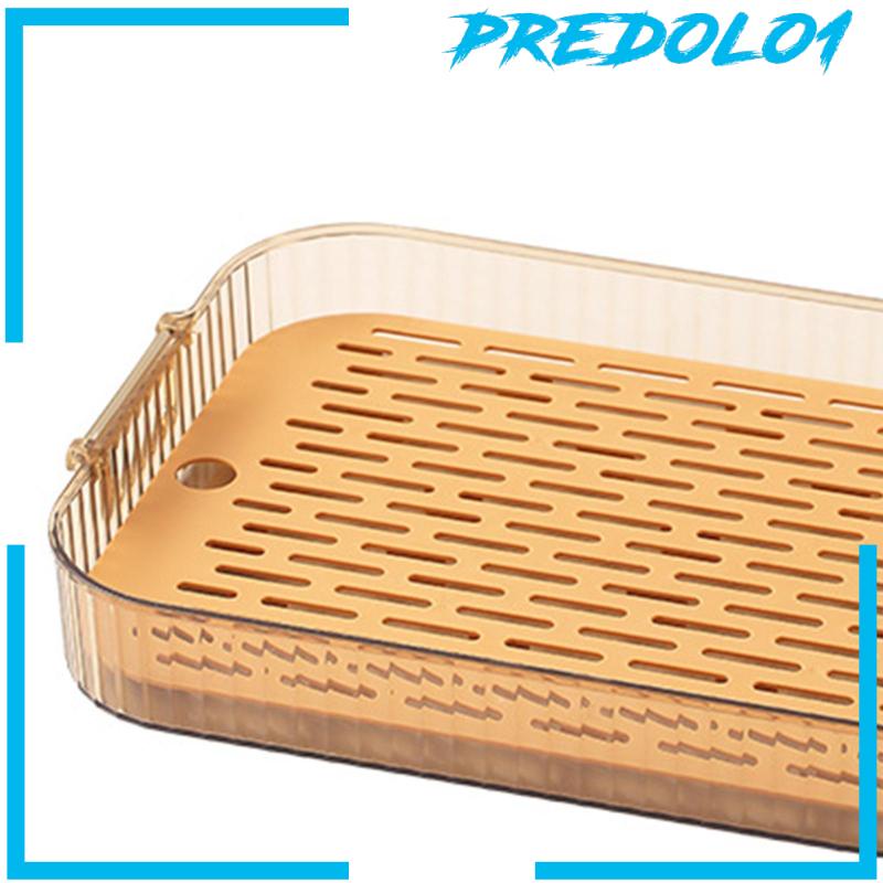 [Predolo1] Nampan Saji Dengan Gagang Drainer Tray Peralatan Makan Gaya Nordic Untuk Dapur