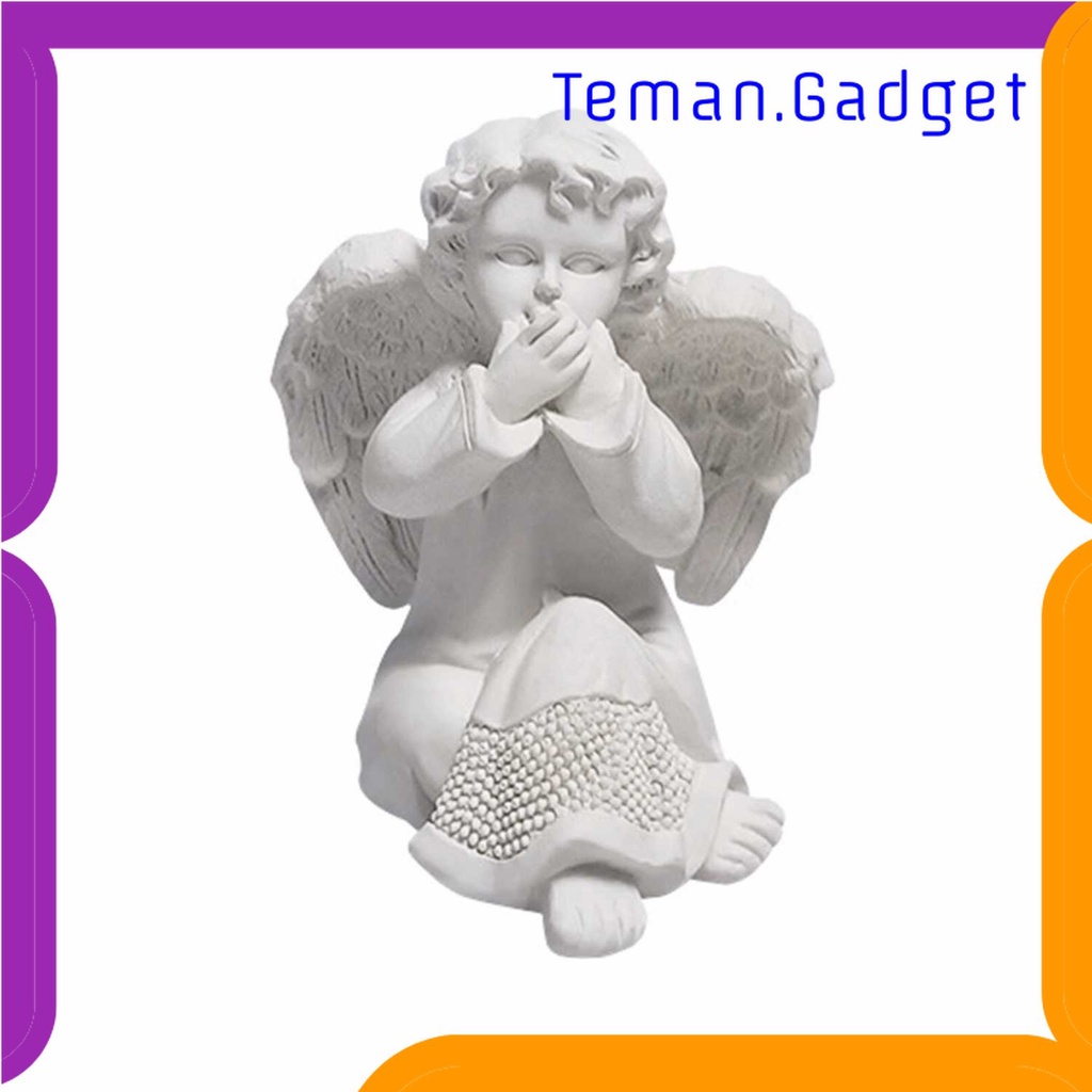 TG -  ART Lightup Patung Taman Malaikat Angel Shaped Decorative Garden Statue - LU01