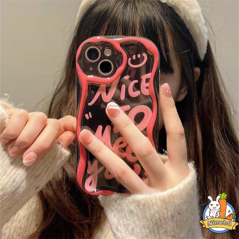 IPHONE Casing Kompatibel Untuk Iphone14 13 12 11 Pro Max X Xr Xs Max8 7 6 6s Plus SE 2020 Ins Gaya Baru Fashion Graffiti Inggris Casing Ponsel Canggih Silikon Glossy Penutup Perlindungan Shock