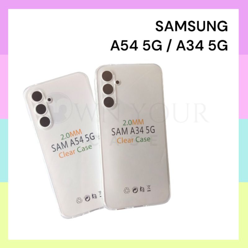 C/C- COVER Softcase Clear Case Bening Premium Samsung A54 / A34 5G Tidak Mudah Menguning