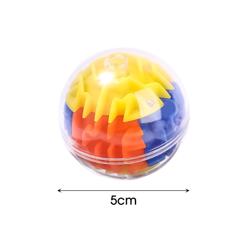 1pc Kreatif Plastik Transparan 3D Roller Bead Maze Ball/Jejak Keseimbangan Menarik Mainan Bola Labirin/Mainan Perkembangan Intelektual Anak