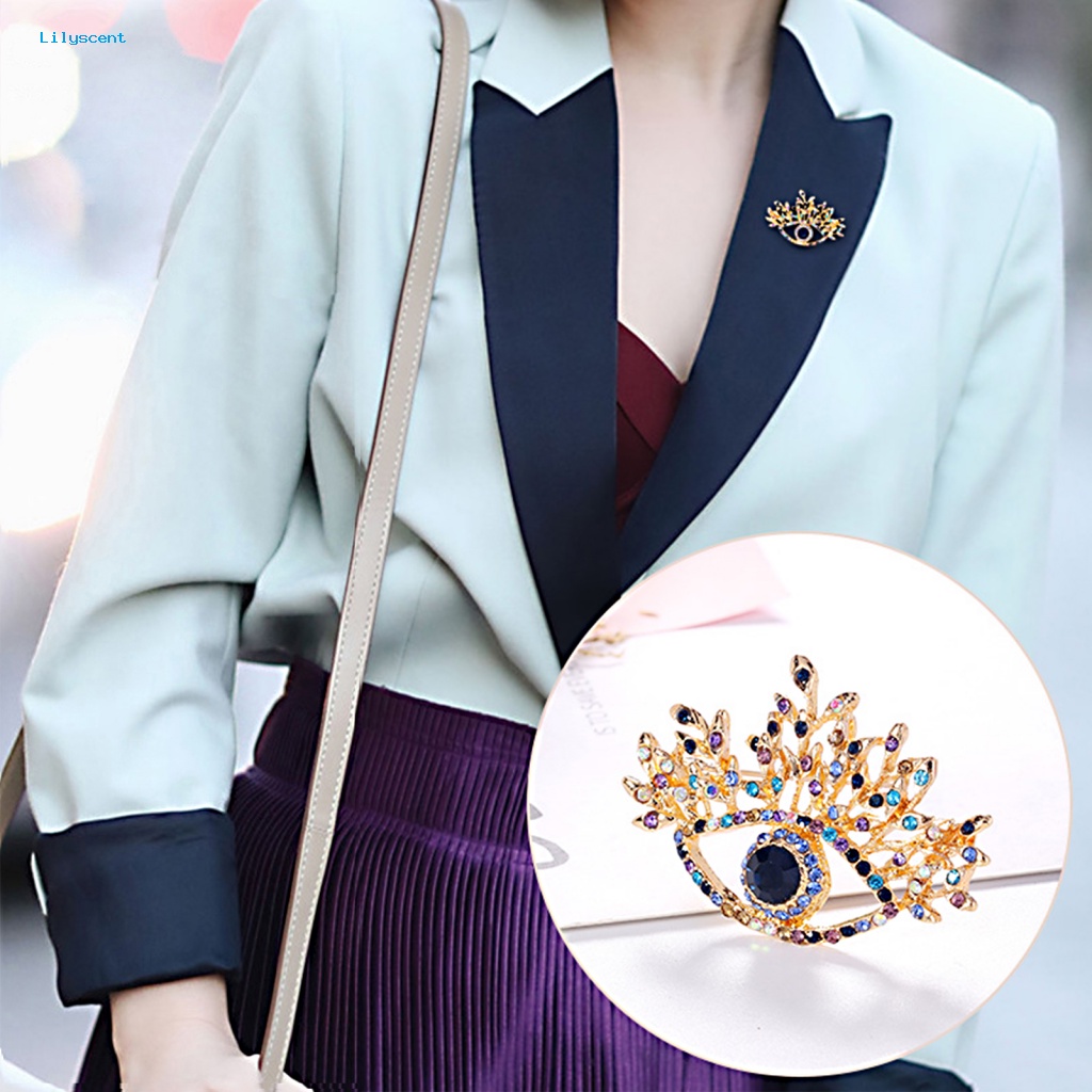 Lilyscent Pin Lencana Portabel Untuk Festival Cinta Hati Mata Lapel Pin Elegan