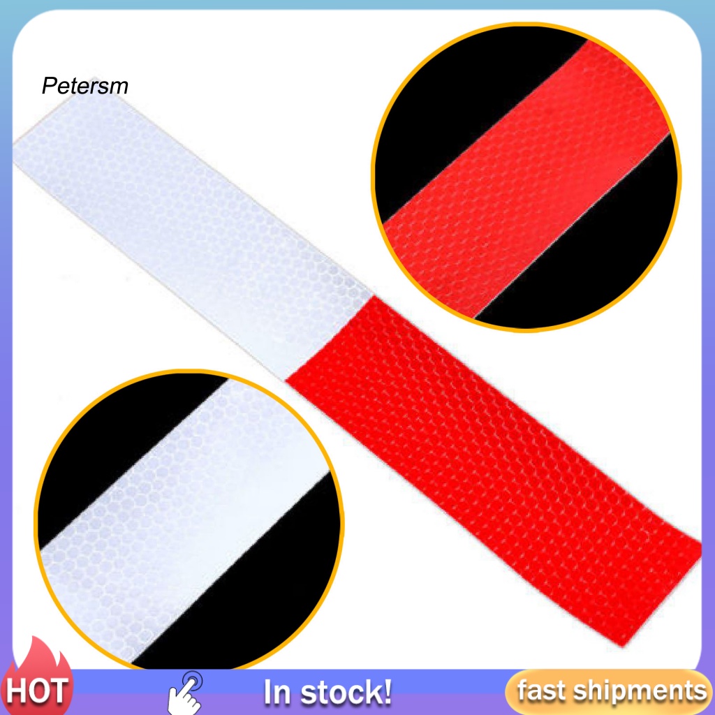 Tape Reflektif Anti Air PP Untuk Kendaraan Merah Putih Body Eksterior Strip Reflektif Mobil Khas