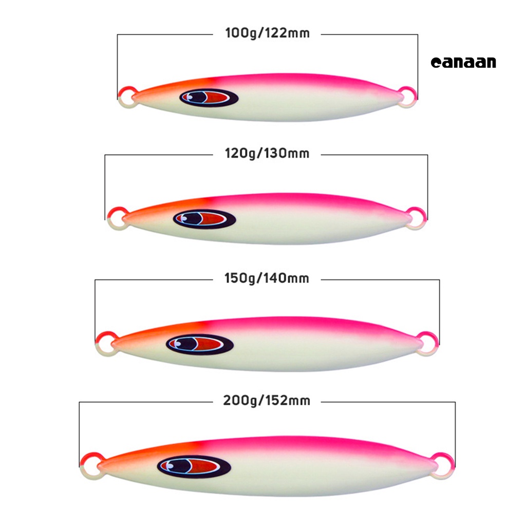 Cnn-100g/120g/150g/200g 12.2cm/13cm/14cm/15.2cm Piring Pancing Umpan 3D Slow Shaking Ultra Thin Metal Jigging Mancing Slow Shake Lure Aksesoris Untuk Angling