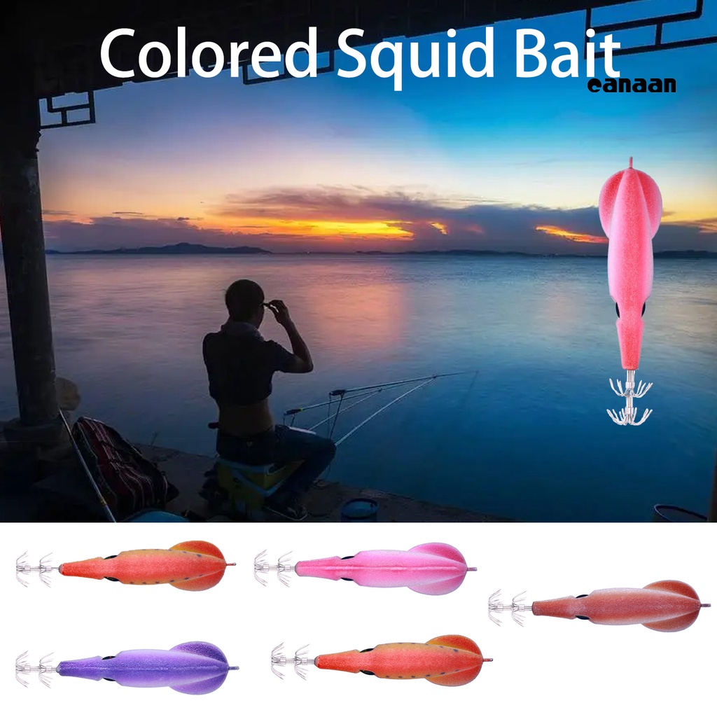 Cnn-9.5cm/6g Umpan Pancing 3D Mata Simulasi Buatan Sotong Kayu Udang Jig Untuk Memancing Outdoor