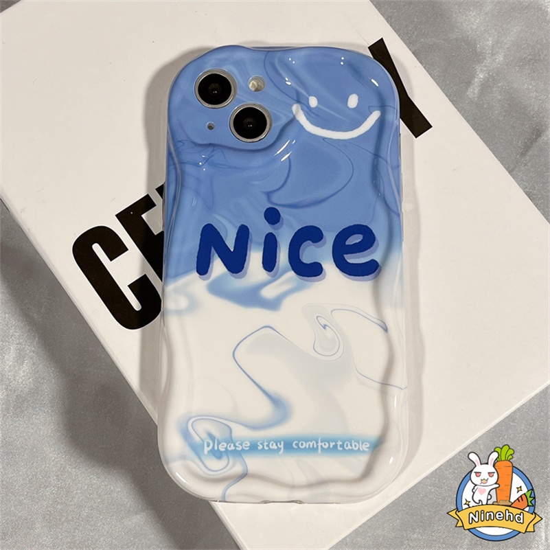 IPHONE Casing Kompatibel Untuk Iphone14 13 12 11 Pro Max X Xr Xs Max8 7 6 6s Plus SE 2020 Gaya Jepang Korea Simple Inggris Susu Halo Dyed Cream Phone Case Shockproof Cover Pelindung