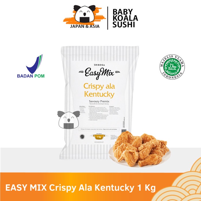

COD- EASY MIX Tepung Crispy Ala Kentucky 1 Kg Halal