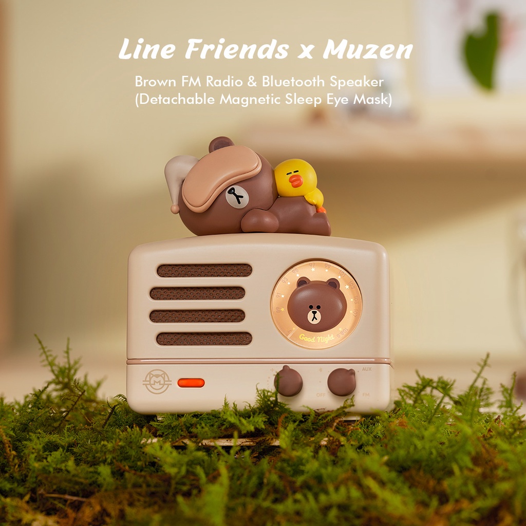 Muzen Line Friends Speaker Portabel FM/Bluetooth