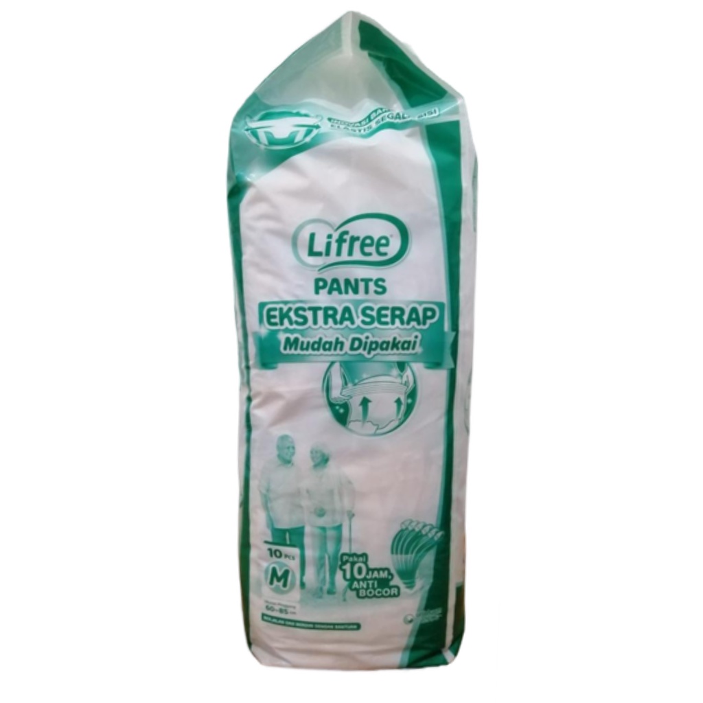 Lifree Popok Celana Dewasa Ekstra Serap Value Pack Extra M10 L8 XL6 XXL5