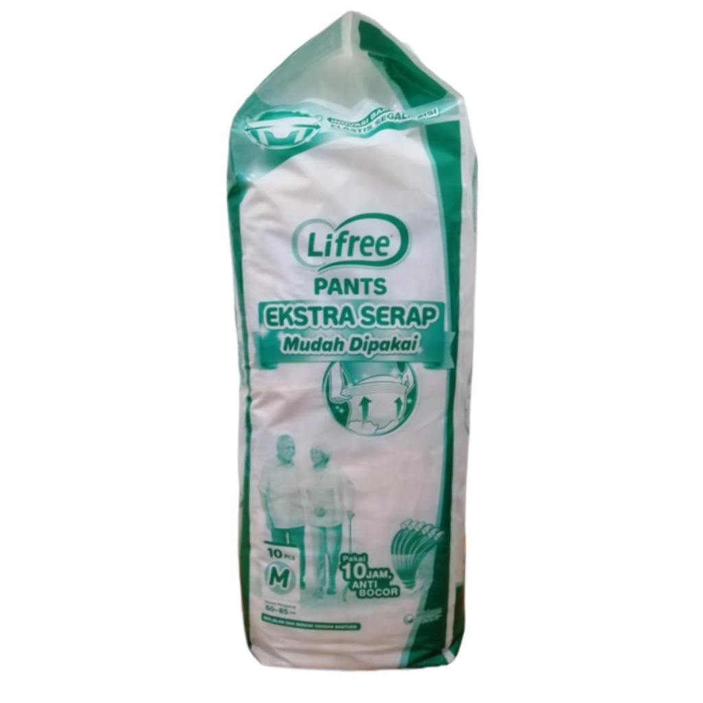 Lifree Popok Celana Dewasa Ekstra Serap Value Pack Extra M10 L8 XL6