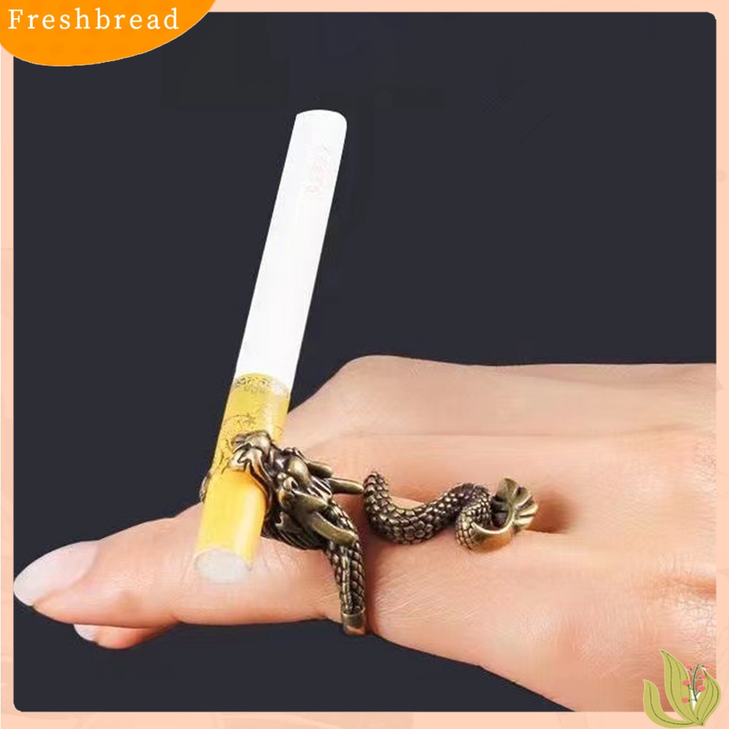 &lt; Freshbread &gt; Membuka Mulut Grip Indah Pemegang Cincin Adjustable Mendominasi Naga Jari Cincin Perhiasan Aksesori