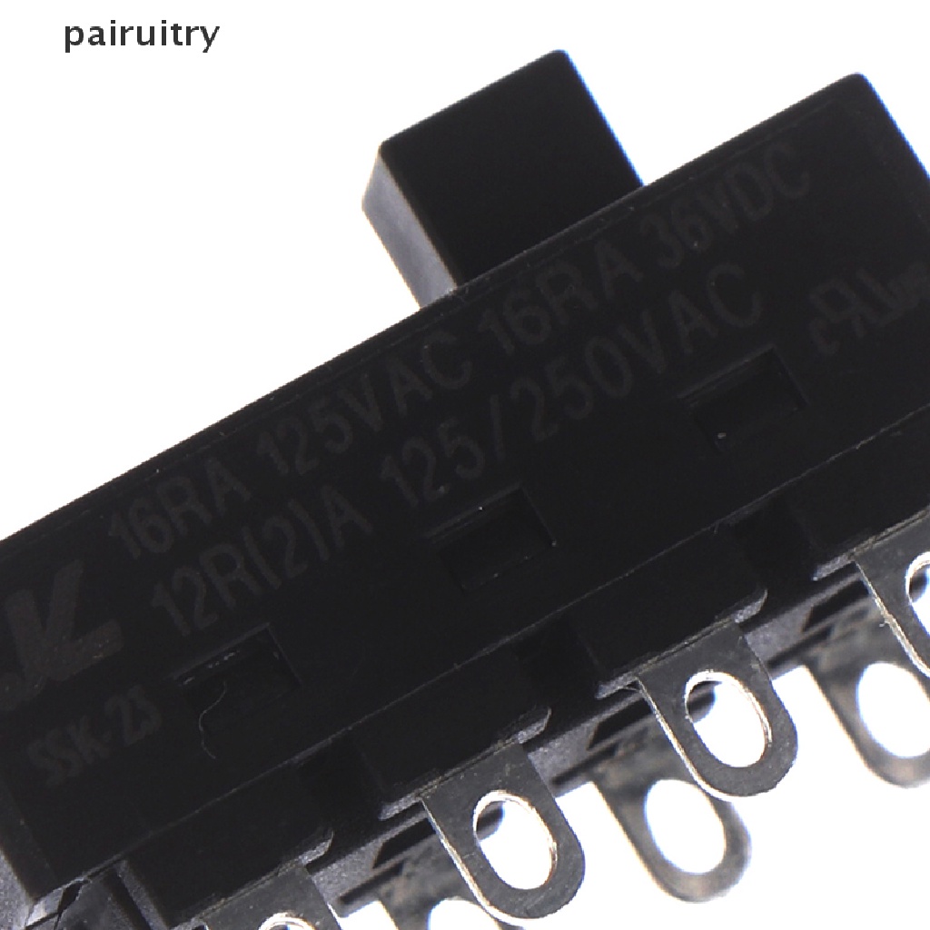 Prt 2pcs 12A 250V 3posisi 8pin Toggle Slide Switch LQ-103H Saklar Pengering Rambut PRT