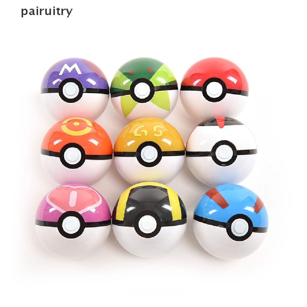 Prt 1x Action Anime Figure Balls Untuk Pokemon Plastik Super Ball Mainan Anak Hadiah PRT