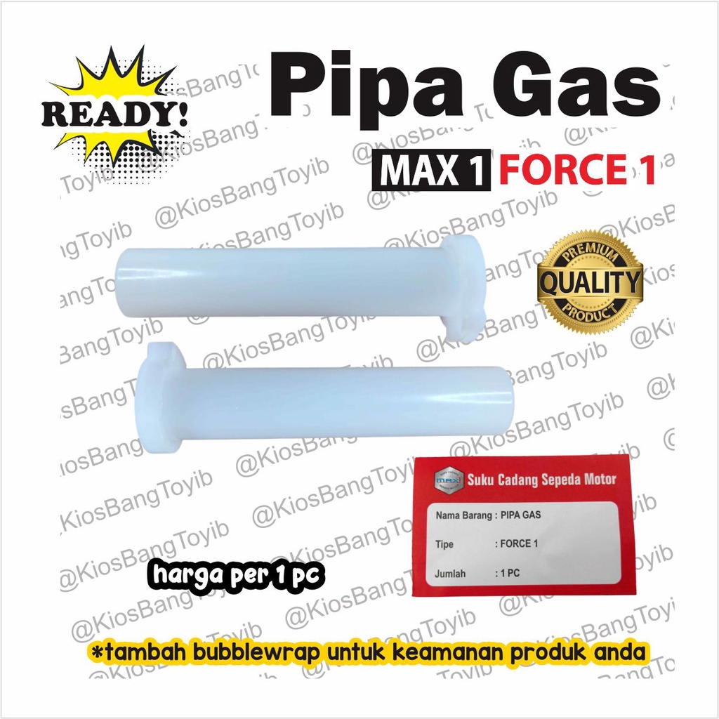 Pipa Gas Only Selongsong Putih Yamaha FORCE1 ZR FIZR F1ZR (MAX1)