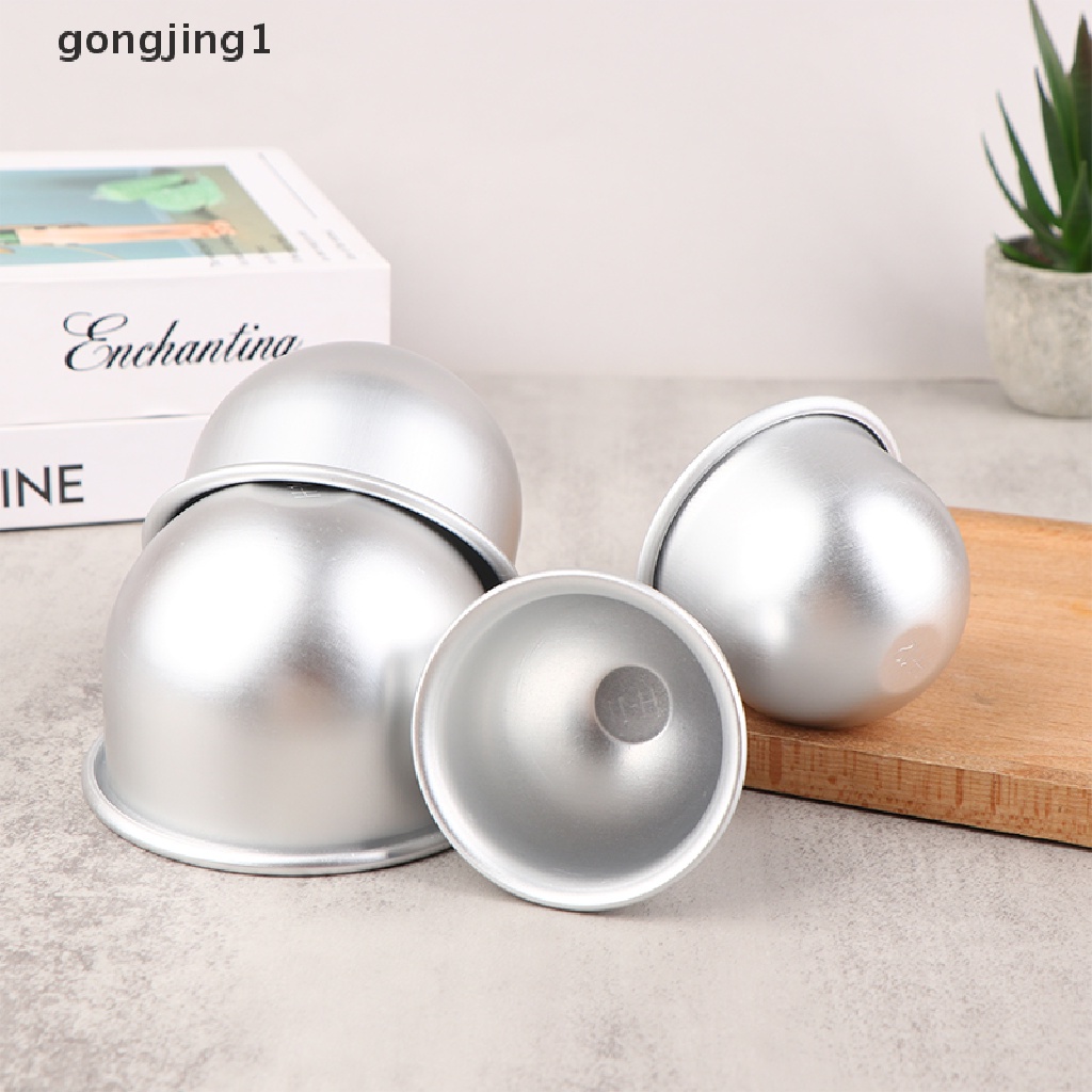 Ggg 1Pc Cetakan Kue Setengah Lingkaran Dalam Paduan Aluminium Pan Boneka Gaun Dekorasi Kue ID