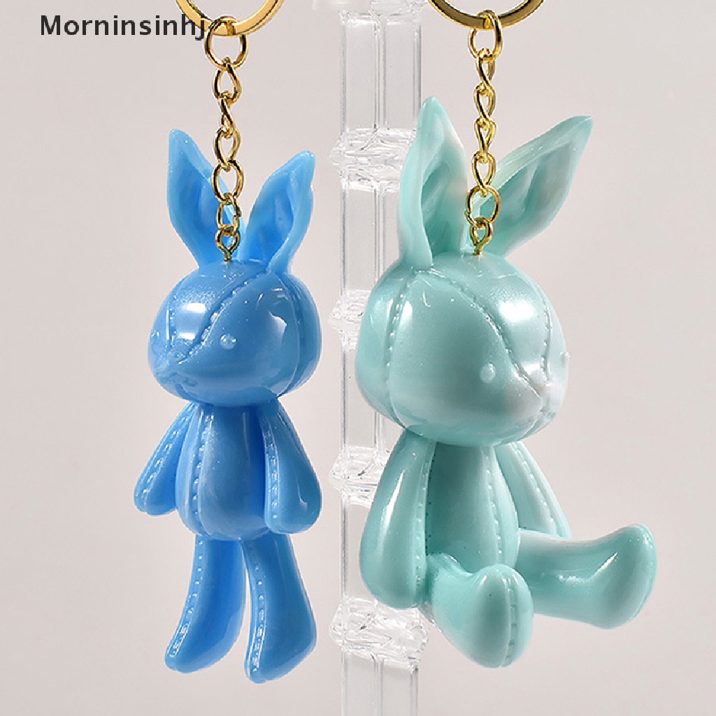 Mornin DIY Epoxy Resin Cetakan Stitch Kelinci Gantungan Kunci Silicone Mold Bunny Pendant Cetakan Untuk Kerajinan Tangan DIY Perhiasan Pesona Cetakan id