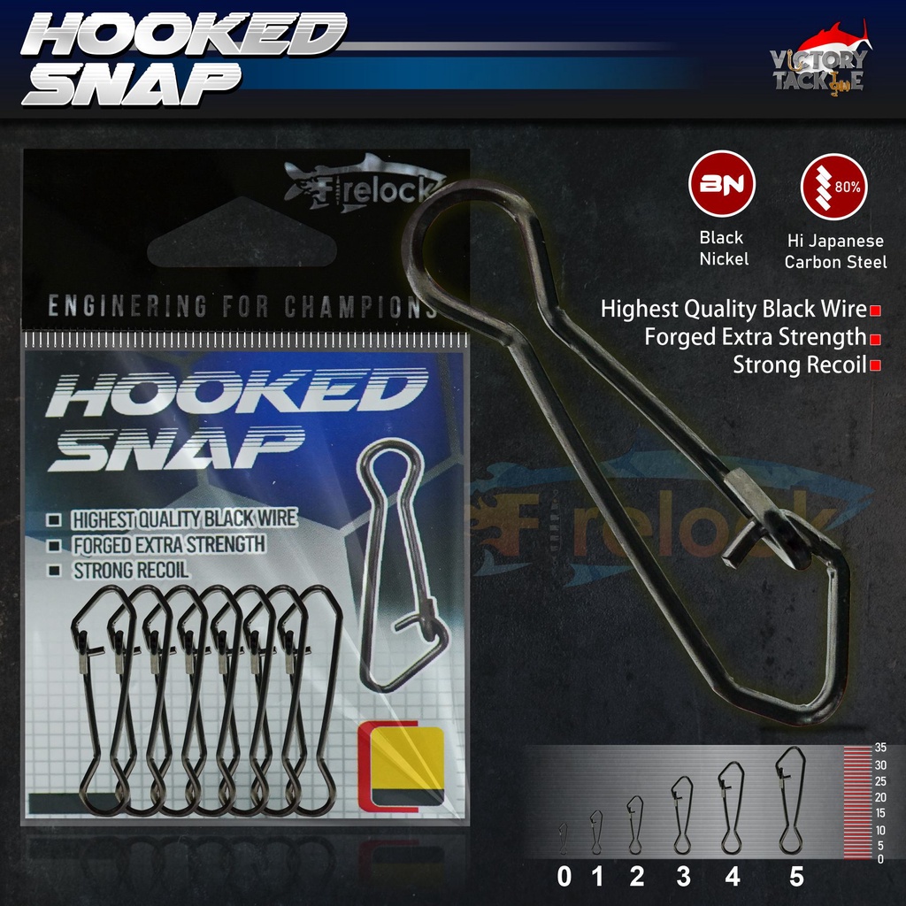 EXTRA BONUS | FIRELOCK HOOKED SNAP | SNAP | PENITI PANCING Kuat dan Anti Karat