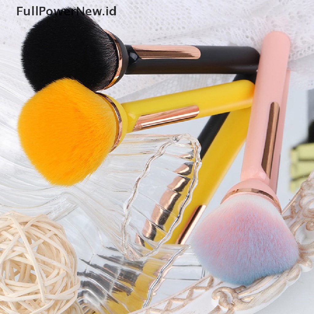 Power 1PC Sikat Pembersih Debu Kuku Kepala Besar Untuk Manicure Blush Powder Makeup Brushes ID