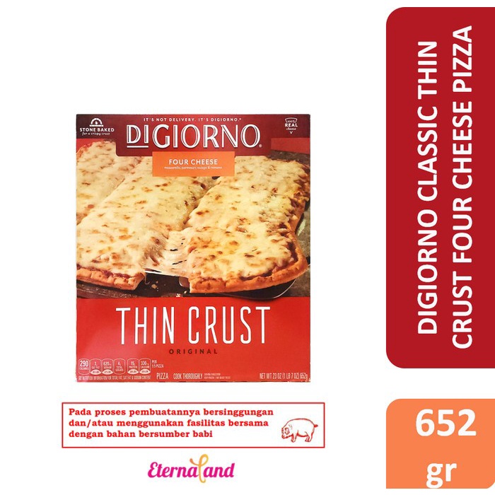 

DiGiorno Thin Crust Pizza - Pizza Frozen - Four Cheese