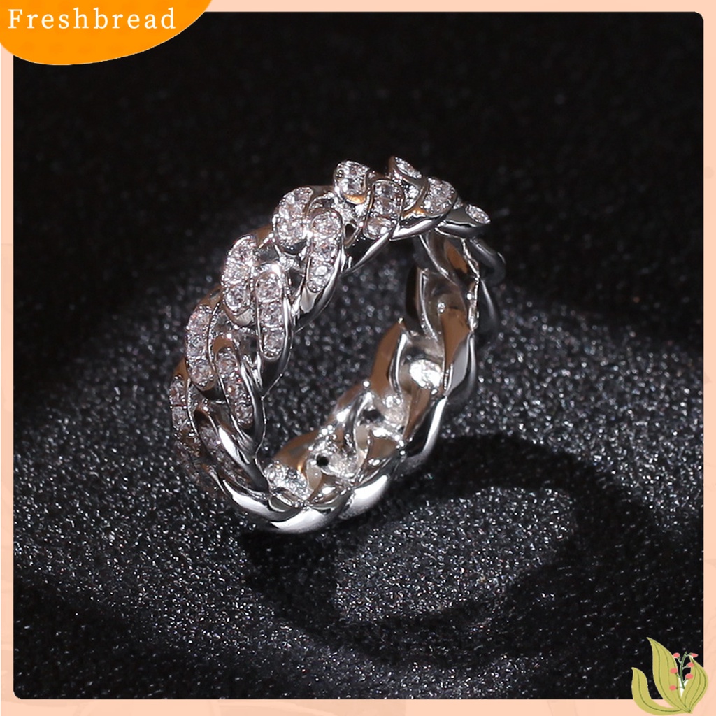 {In Stock} Fashion Memutar Cincin Kreatif Perhiasan Cincin Cubic Zirconia Alloy Finger Ring Untuk Hadiah