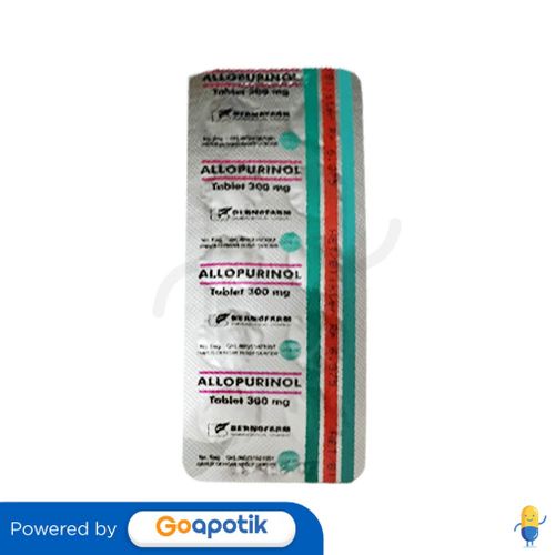 ALLOPURINOL BERNOFARM 300 MG STRIP 10 TABLET