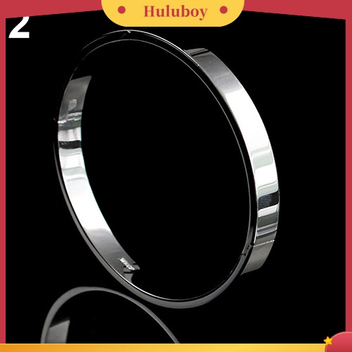 {Ready Stock} Wanita Pria Sederhana Baja Titanium Polos Manset Bangle Gelang Xmas Hadiah Perhiasan