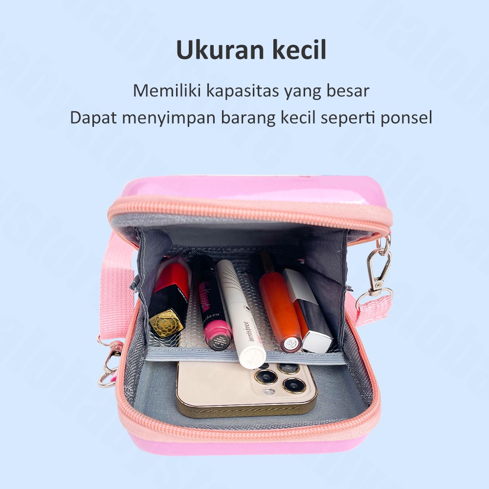 Halo Baby Tas Selempang Anak Karakter/Sling Bag Lucu anak/tas anak Hardcase Lucu