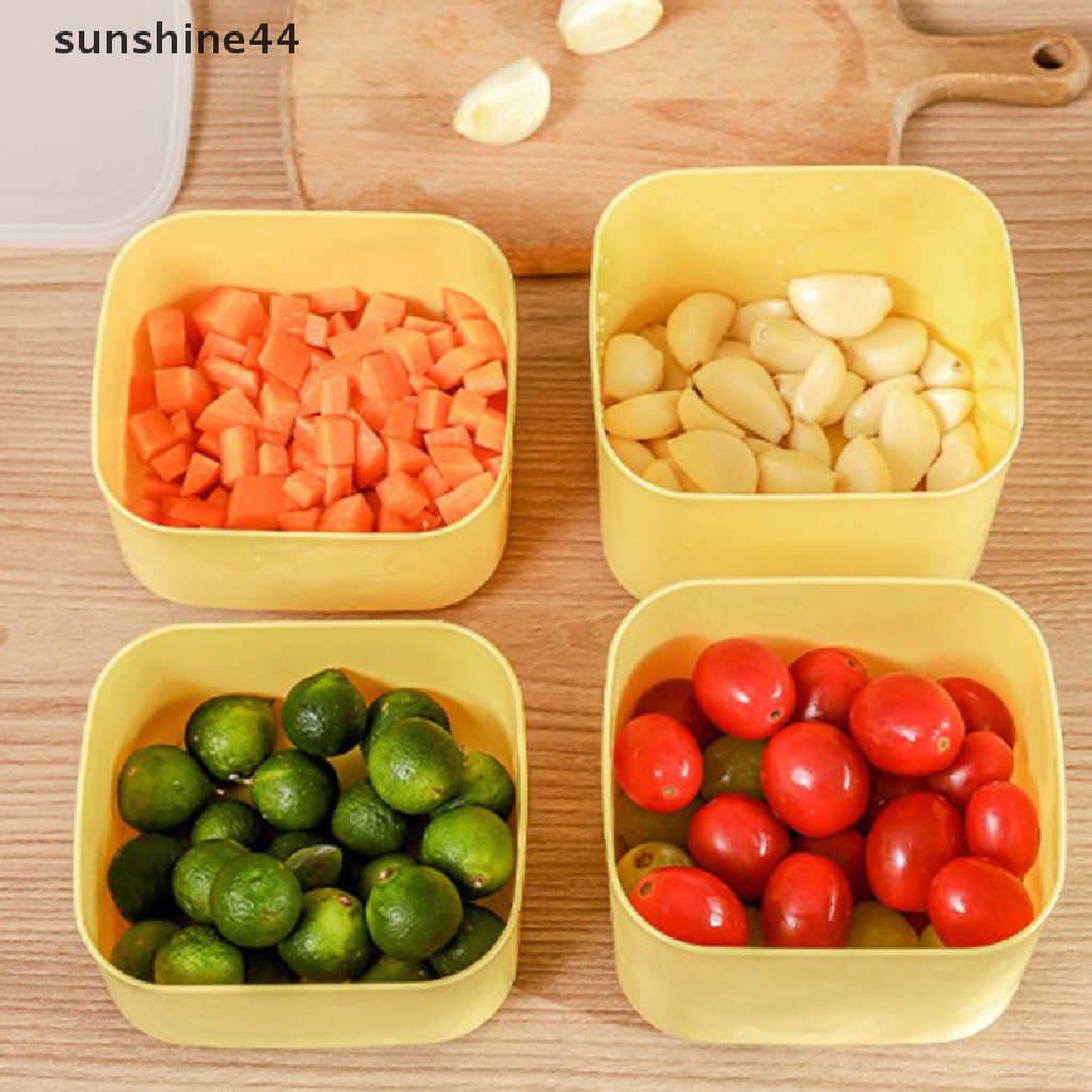 Sunshine Butter Cheese Kotak Penyimpanan Portable Buah Sayur Fresh-keeping Organizer Box ID