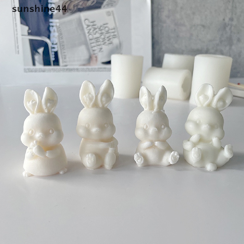 Sunshine Easter Cute Rabbit Silicone Mold DIY Cetakan Kue Coklat Dekorasi Kue ID