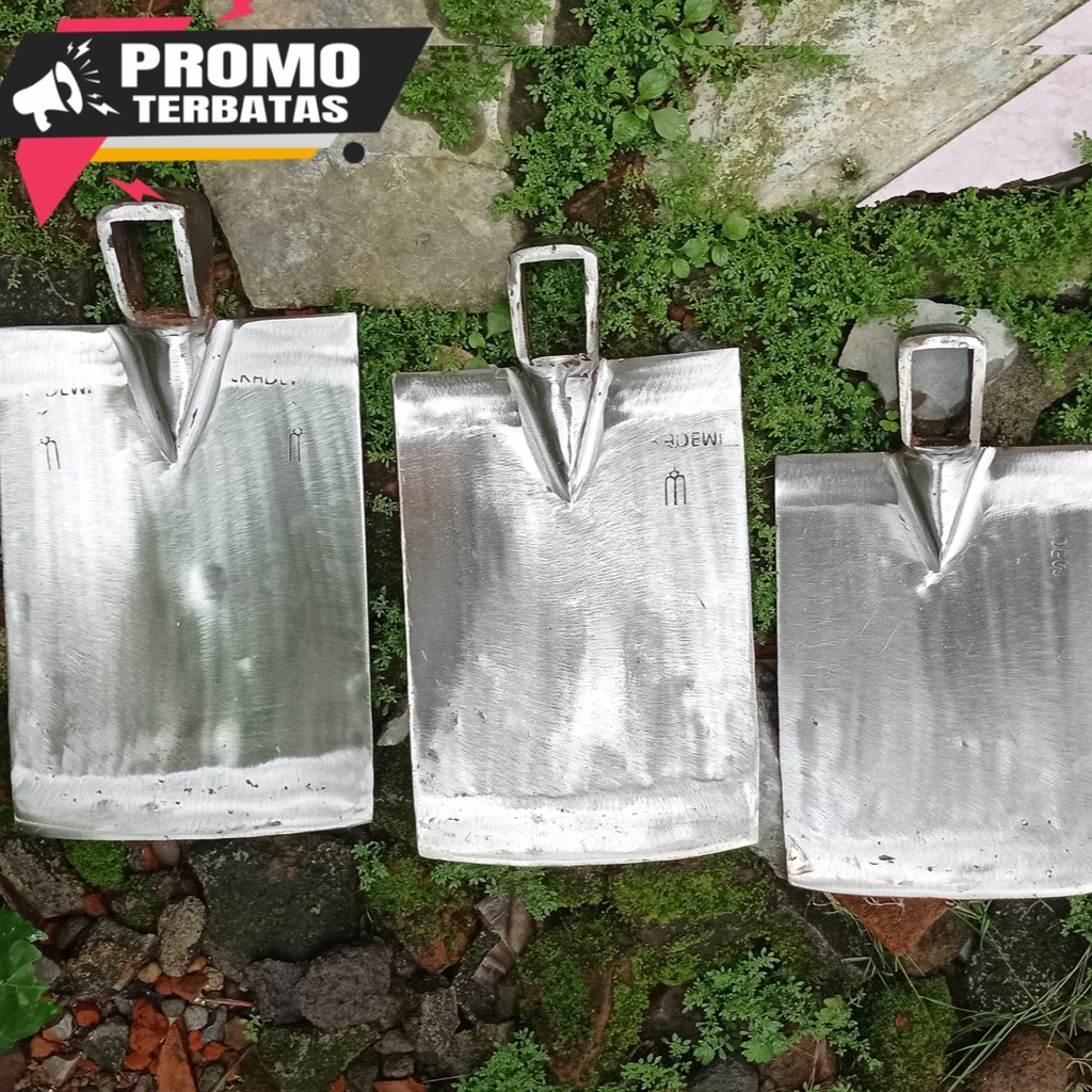 Cangkul tanah ati lengket baja putih - pacul sawah anti gompal jawa timur cap eka dewi terjamin kual