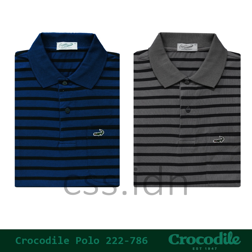 Kaos Kerah Polo Pria Crocodile Slim Fit 222-786