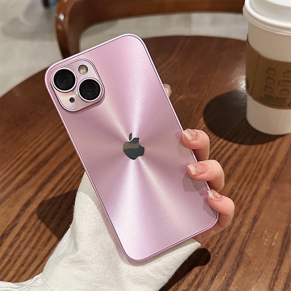 IPHONE Casing Ponsel Tekstur Laser Mewah Untuk Iphone11 12 13 14 Pro Max Casing Iphone14 Plus Pelindung Kamera Hard Shockproof Cover Untuk13 14