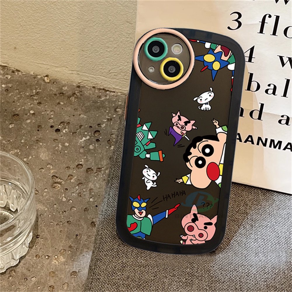 Realme C55 5i 6i C3 C35 C21Y C25Y C21 RealmeC11 C11 2021 C25 C15 C12 C2 Crayon Shin-chan Soft TPU Phone Case Cover Binteacase