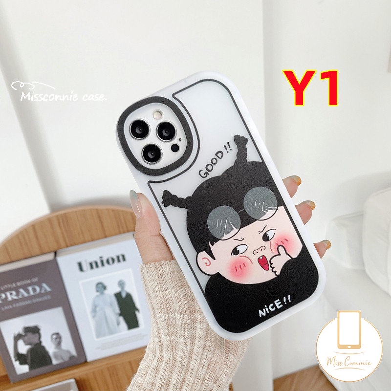 Ins Kreatif Kartun Pasangan Anak Laki-Laki Perempuan Kekasih Ponsel Case Infinix Hot11 10 9 Bermain 10s 11s 9 10T Panas10 Lite Note8 Pintar5 6 Shockproof Lembut Tpu Cover