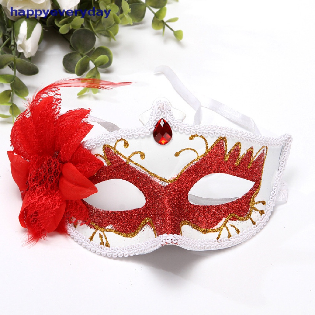 [happy] Kostum Kerudung Masker Sexy Lady Dance Party Diamond Venetian Mask Cosplay Party [ID]