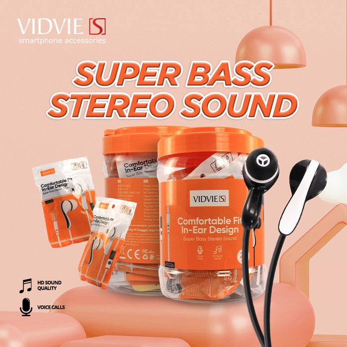 Vidvie S Headset Handsfree Earphone HS026 - Per Buah