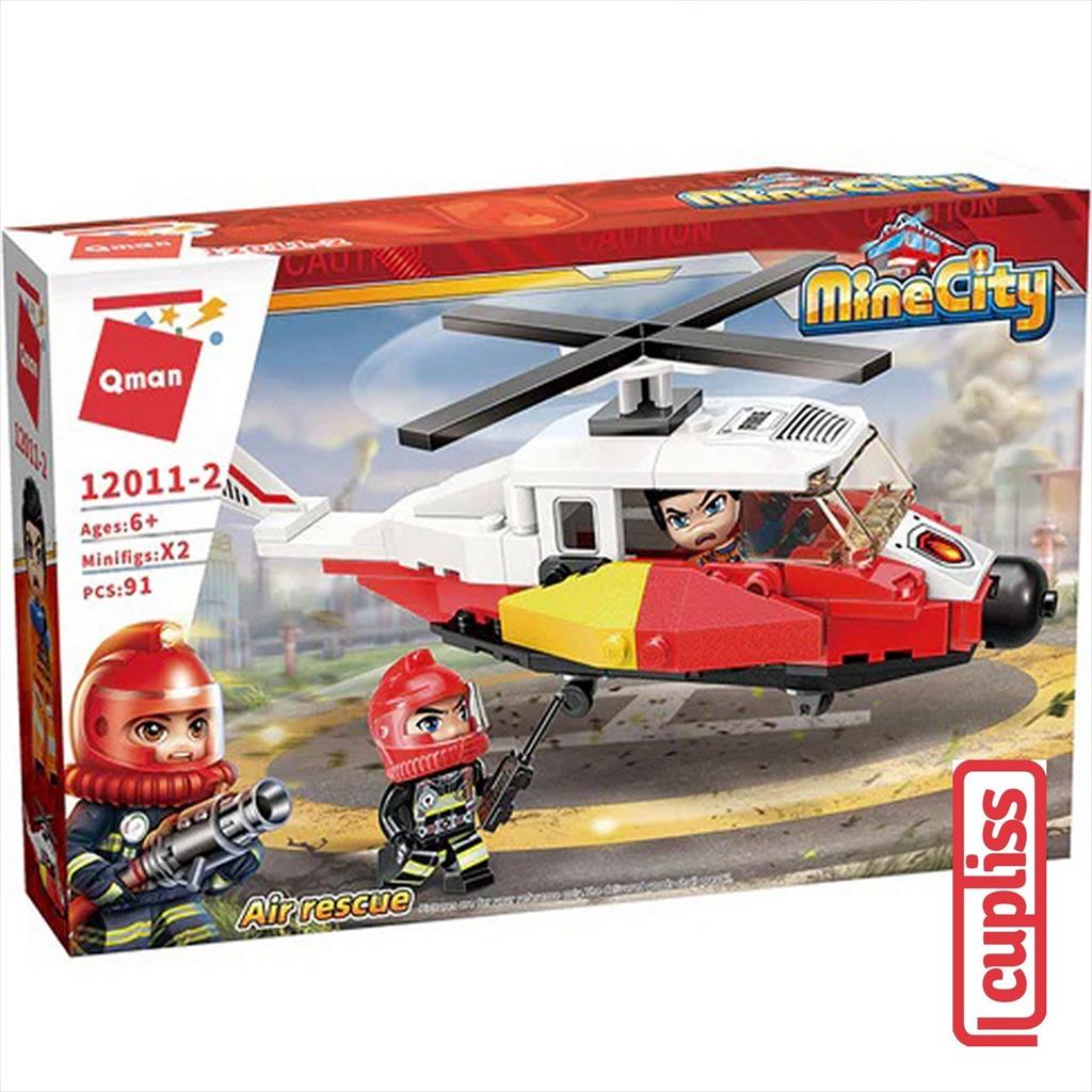 QMAN MineCity Air Rescue Fire Line 12011-2