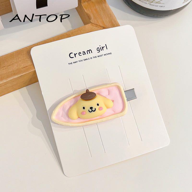 【antop】Kartun Kitty Kucing Segitiga Jepit Rambut Lucu Manis Gadis Sisi Jepit Rambut Hiasan Kepala