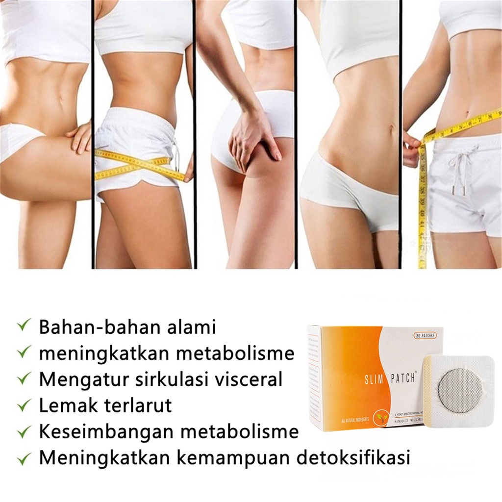 Patch Pembakar Lemak Koyo Pelangsing Perut Obat Pelangsing Koyo Pelangsing Pembakar Lemak Perut 30pcs Patch Magnet Herbal Slimming Patch Original 100%