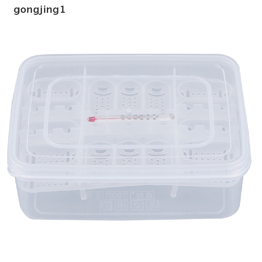 Ggg16 Tray Penetas Telur+Thermometer DIY Inkubasi Cicak Tokek Ular ID